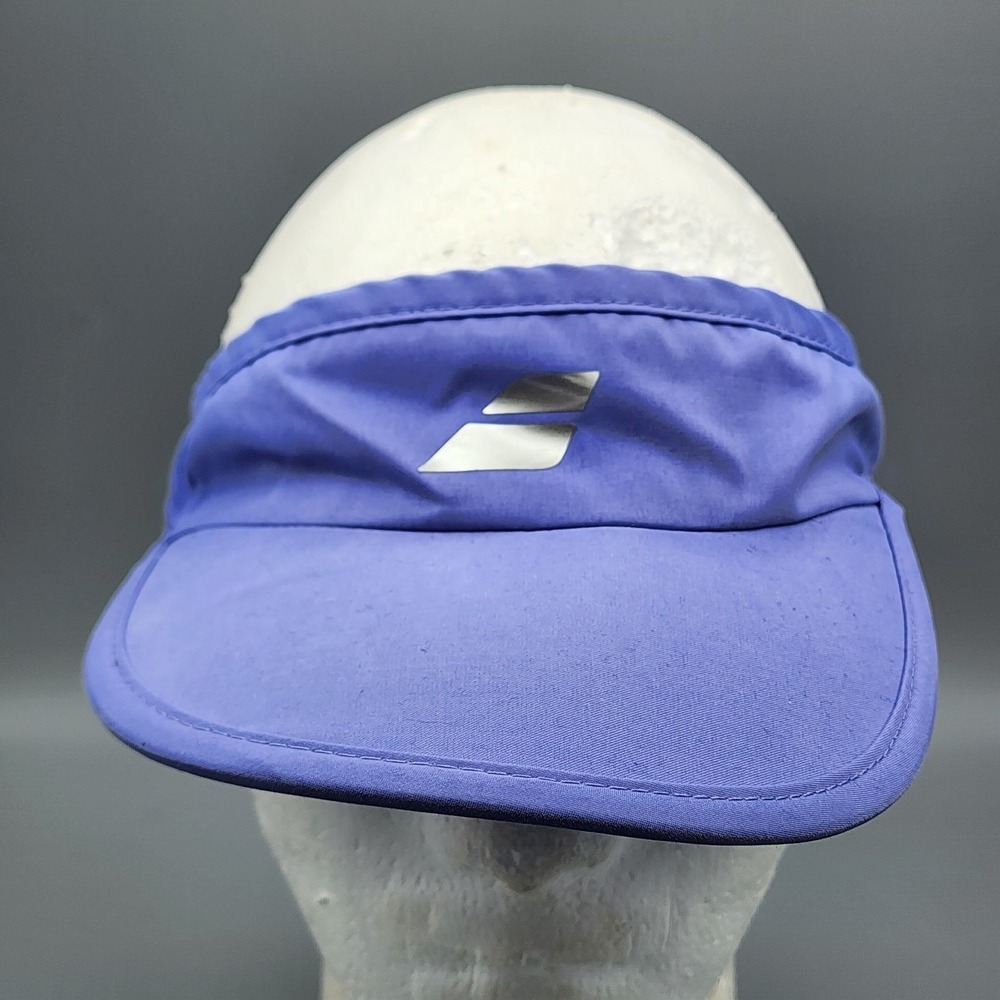 Babolat Elastic Visor Sun Cap Unisex Adjustable Tennis Hat Blue Purple